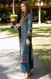 Y-1112 | 3Pc Unstitched Suit Embroidered Lawn Vol-11 Riwayat By Ramsha